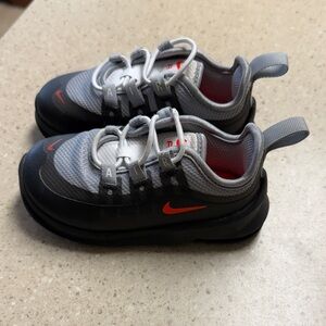 Nike Kids' Black and White Sneakers with Red Accents